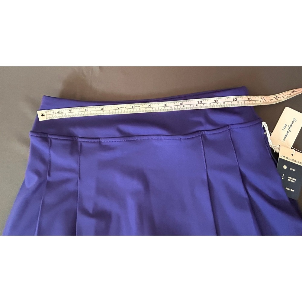 NWT Tommy Bahama Golf Womens Purple Pleated Skirt with Built-In Shorts Size XS - Picture 3 of 5